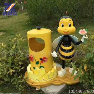 玻璃钢卡通垃圾桶