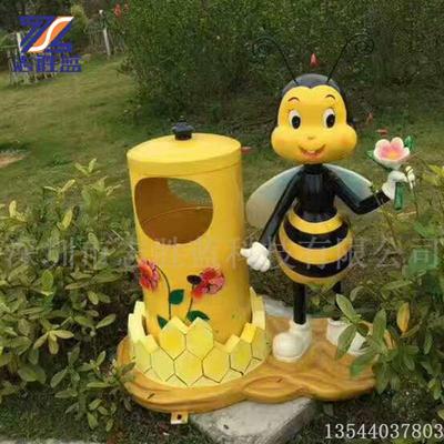 玻璃钢卡通垃圾桶