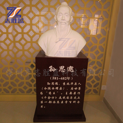 玻璃钢李时珍雕塑