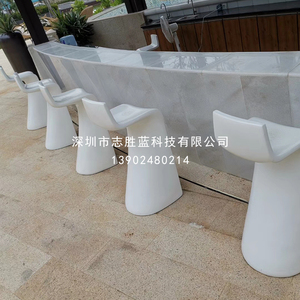 玻璃钢高脚靠背椅