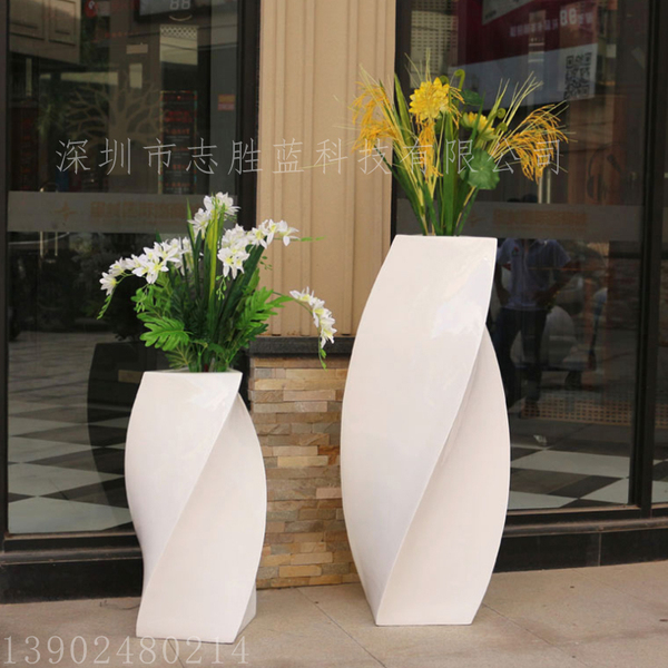 玻璃钢扭曲花盆