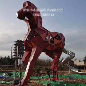 不锈钢马雕塑
