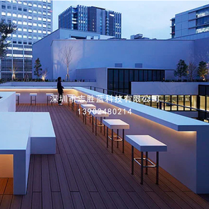 玻璃钢桌椅组合