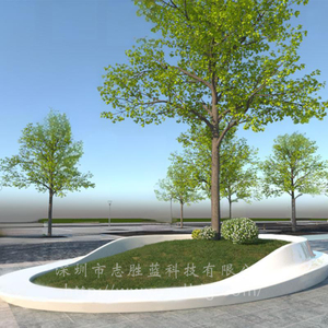 玻璃钢树池坐凳