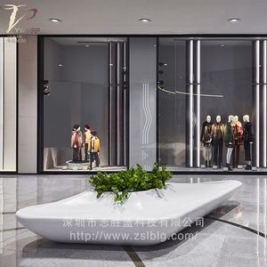 玻璃钢船型花盆