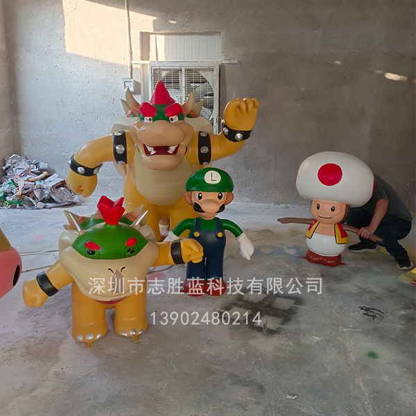 卡通动物雕塑