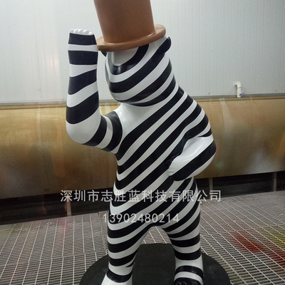 网红熊雕塑