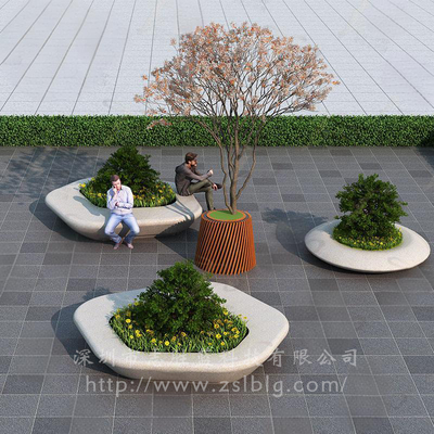 玻璃钢树池坐凳